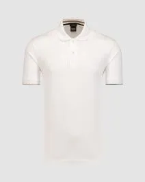 Polo bianca da uomo Hugo Boss Parlay