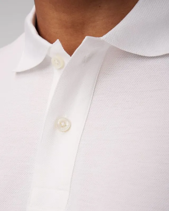 Polo bianca da uomo Hugo Boss Parlay