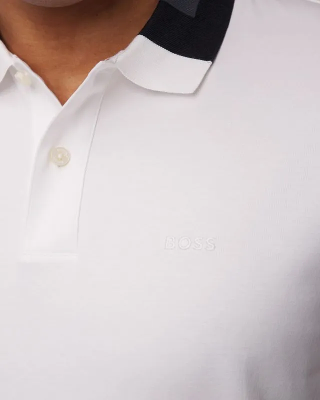 Polo bianca da uomo Hugo Boss Phillipson