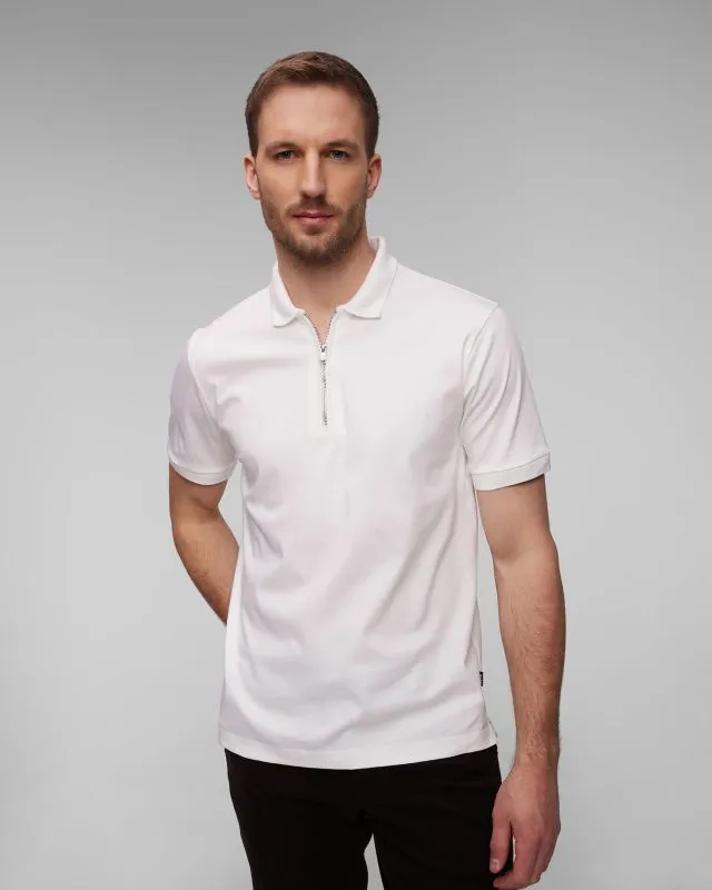 Polo bianca da uomo Hugo Boss Polston