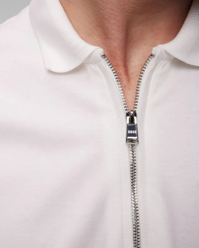 Polo bianca da uomo Hugo Boss Polston