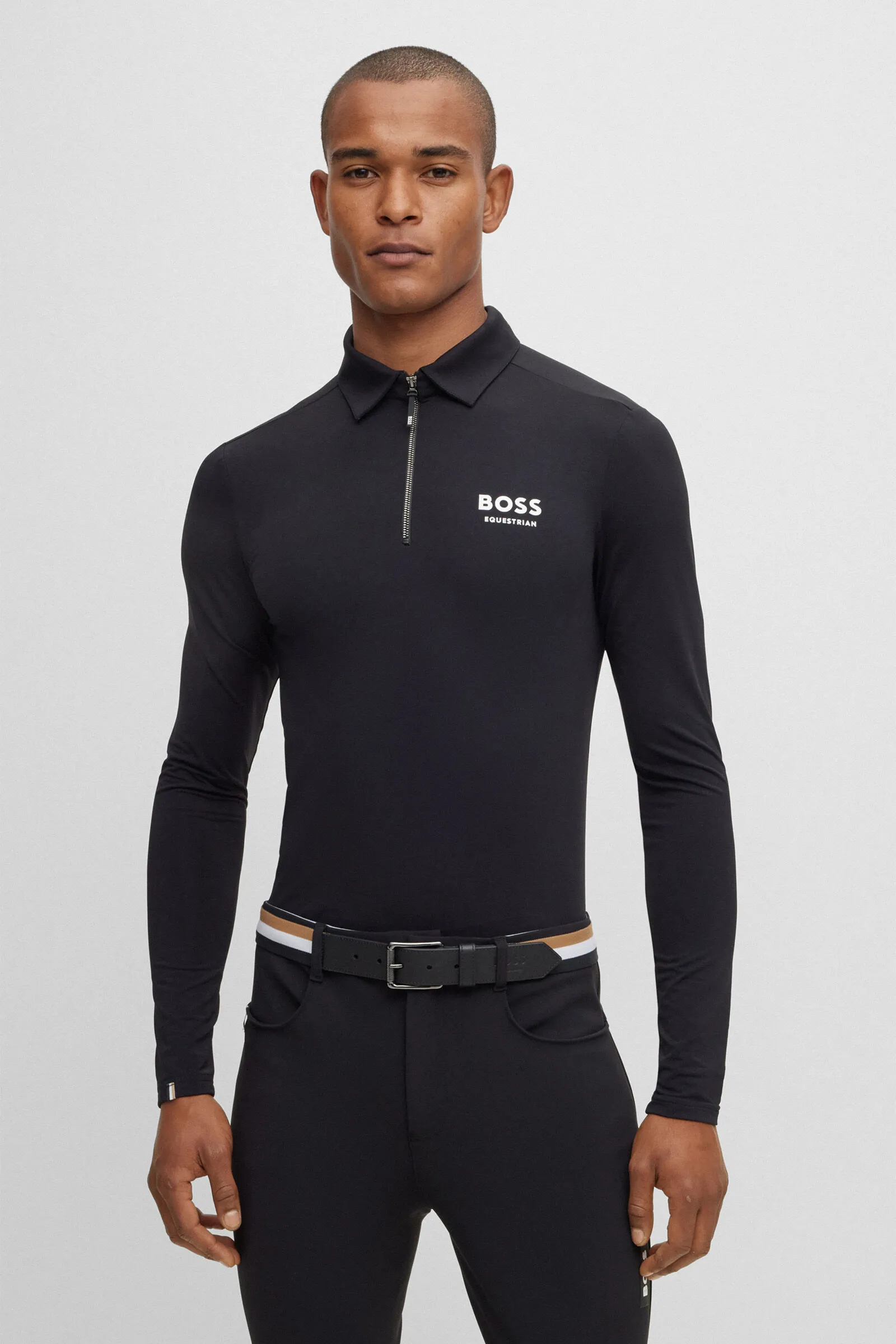 Polo da allenamento Boss Elton Signature Stripe da uomo