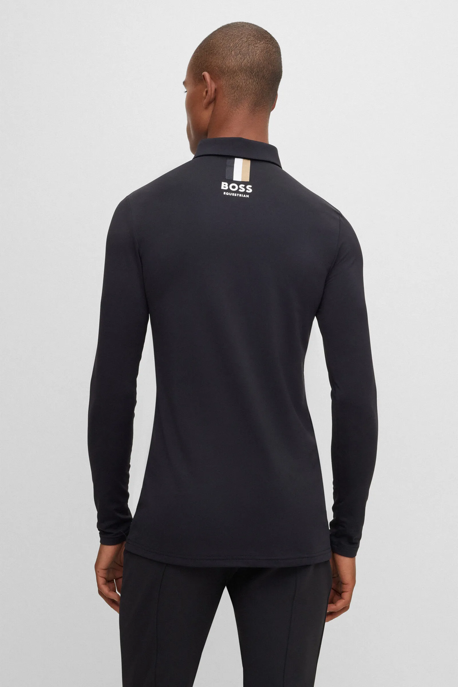 Polo da allenamento Boss Elton Signature Stripe da uomo