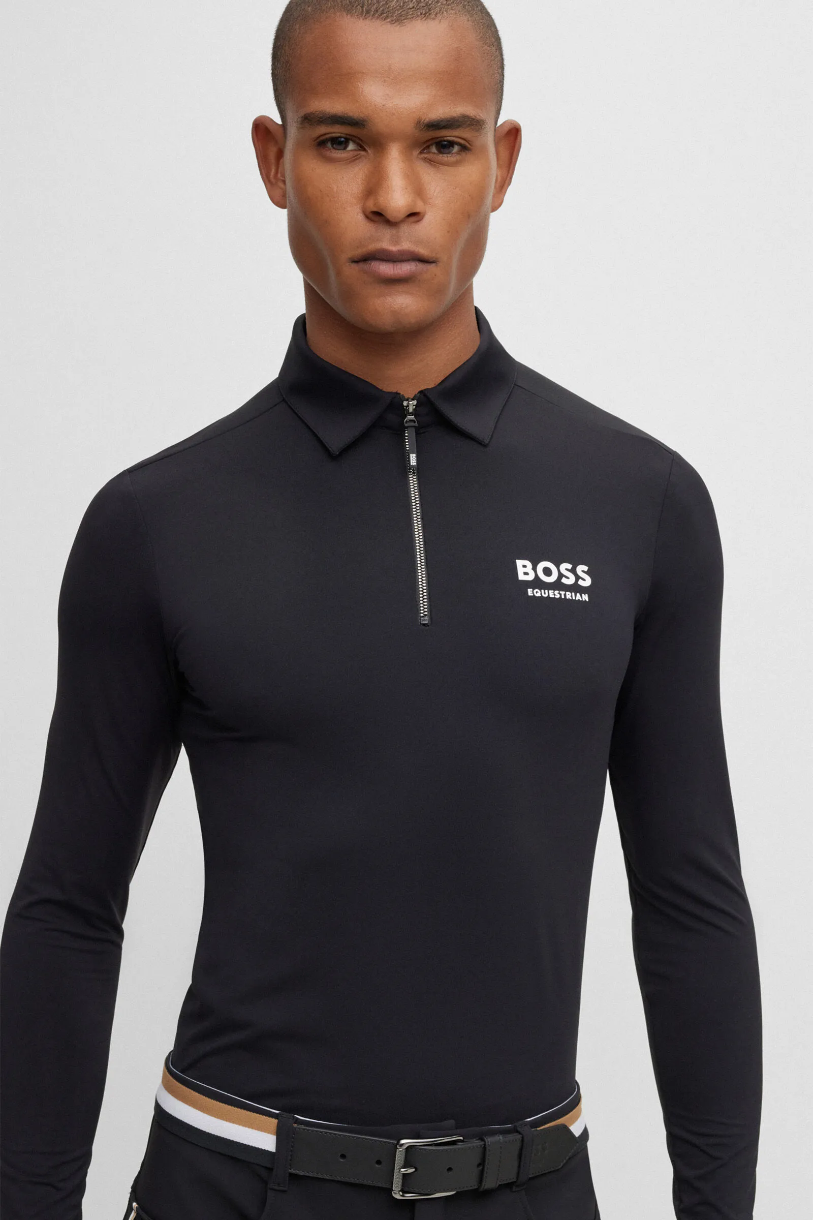 Polo da allenamento Boss Elton Signature Stripe da uomo