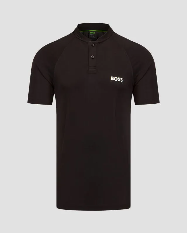 Polo nera da uomo BOSS X MATTEO BERRETTINI Pariq MB