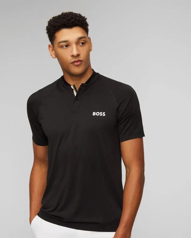 Polo nera da uomo BOSS X MATTEO BERRETTINI Pariq MB