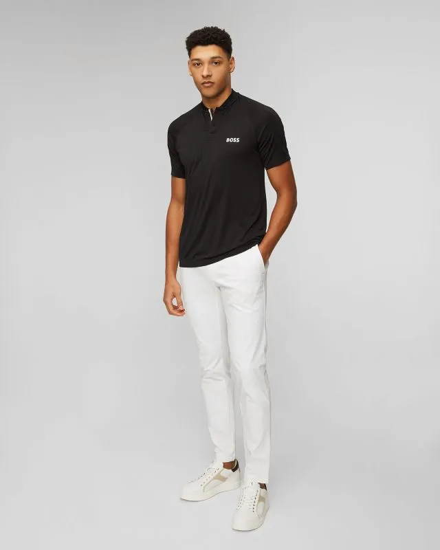 Polo nera da uomo BOSS X MATTEO BERRETTINI Pariq MB