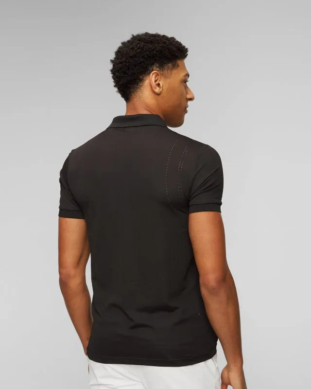 Polo nera da uomo BOSS X MATTEO BERRETTINI Patteo