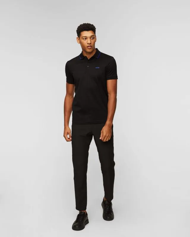 Polo nera da uomo Hugo Boss Paddy