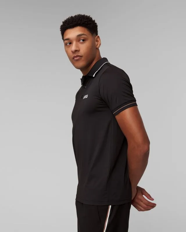 Polo nera da uomo Hugo Boss Paul Pro
