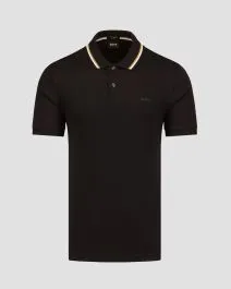 Polo nera da uomo Hugo Boss Penrose