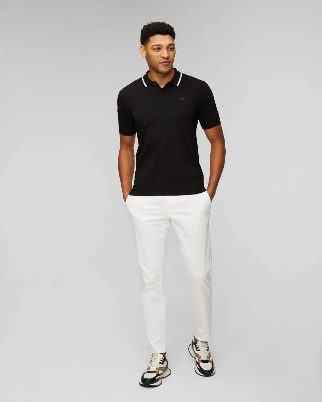 Polo nera da uomo Hugo Boss Penrose