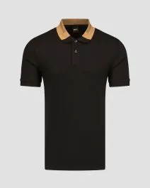 Polo nera da uomo Hugo Boss Phillipson