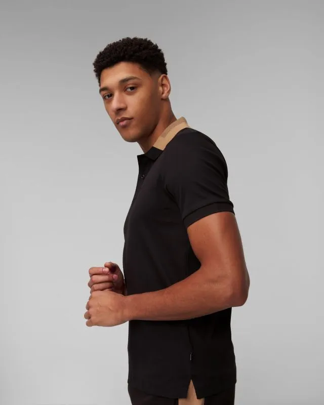 Polo nera da uomo Hugo Boss Phillipson