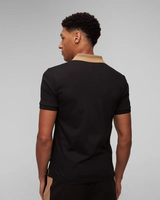 Polo nera da uomo Hugo Boss Phillipson