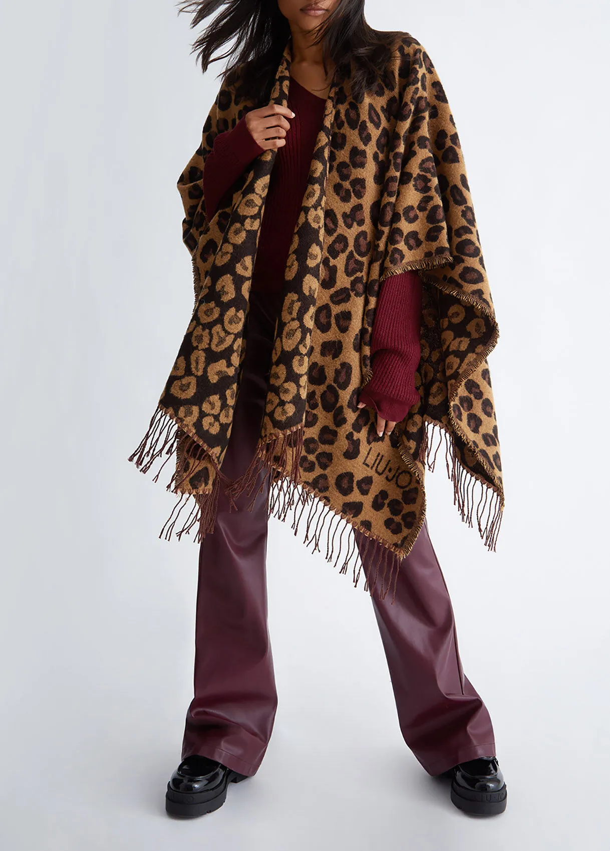 Poncho animalier