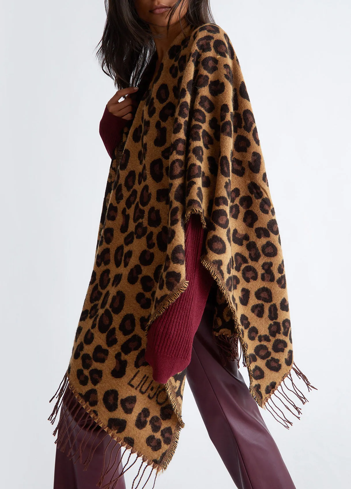Poncho animalier