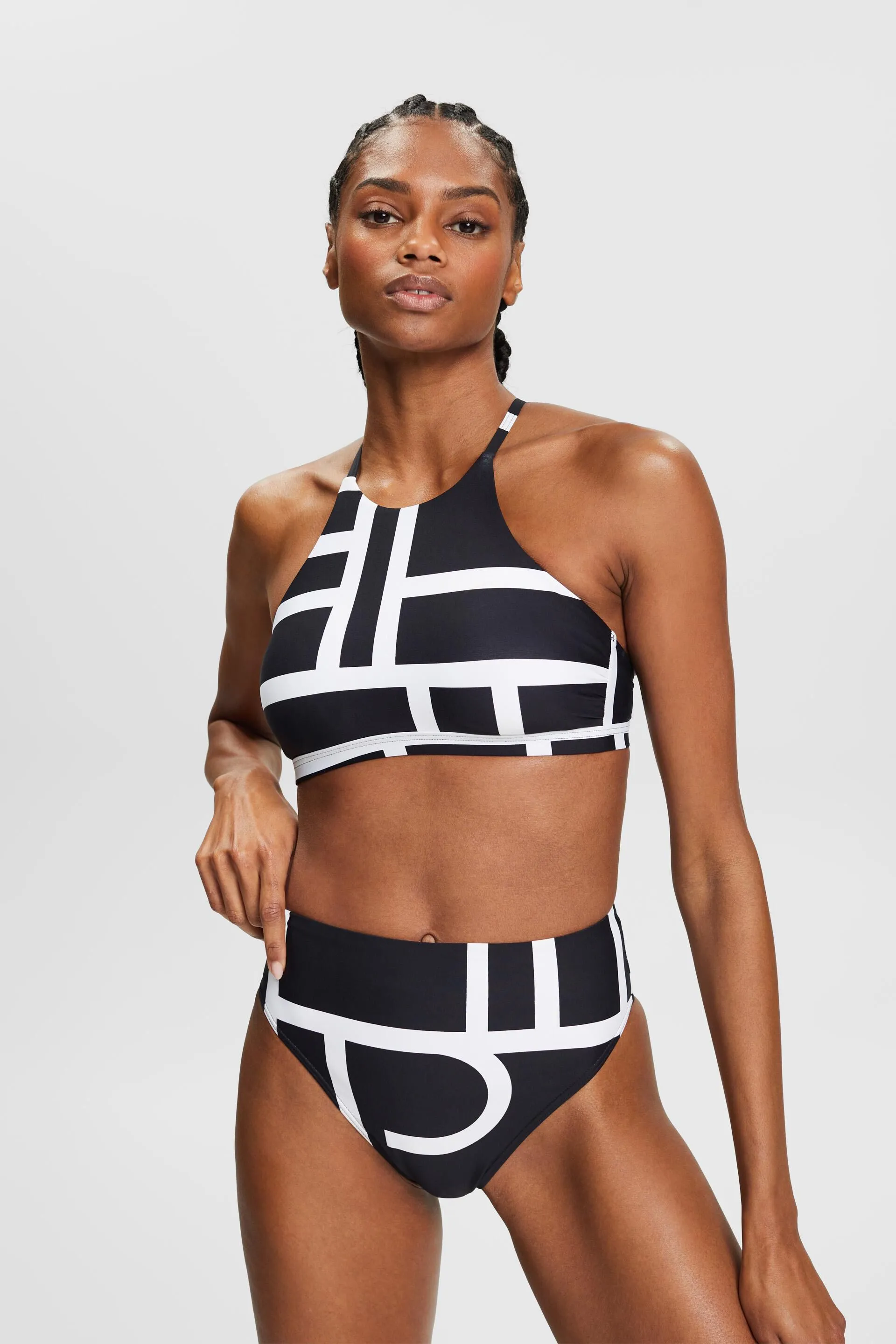 Reggiseno da bikini imbottito con stampa
