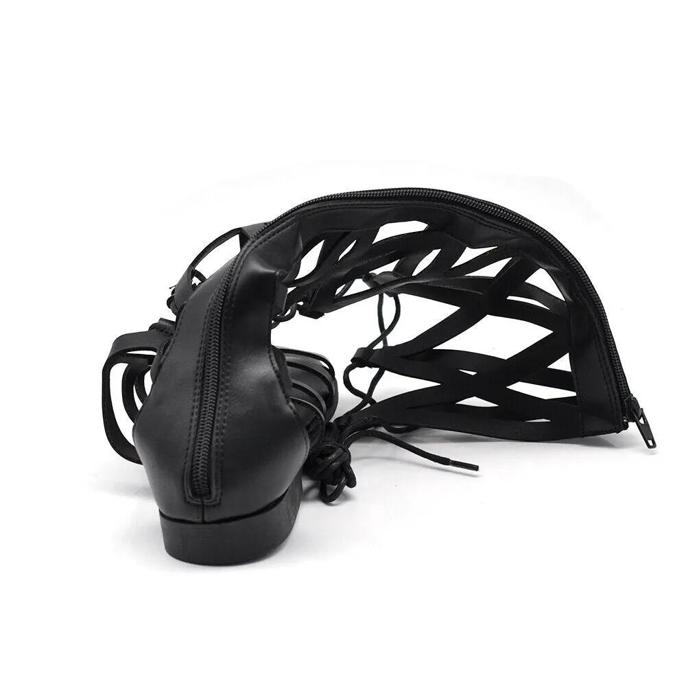 Sandali Gladiatore Stivali Estivi Alti al ginocchio da Donna Stringati L7211