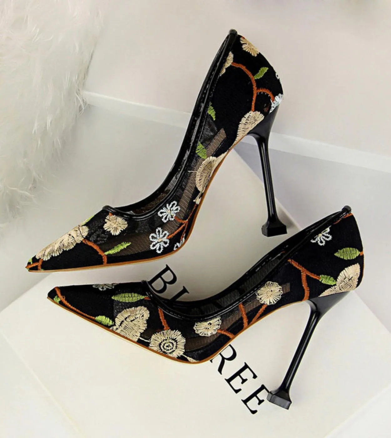 Scarpe con tacco alto blu donna 2022 Scarpe da donna con tacco alto 10cm Scarpe da sposa con tacco