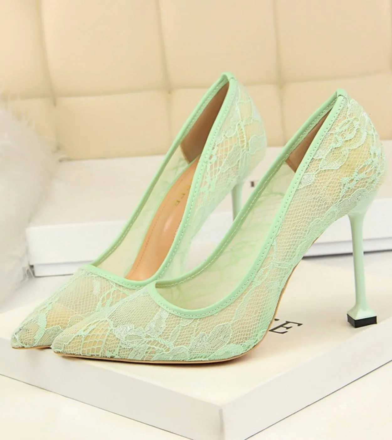 Scarpe con tacco alto blu donna 2022 Scarpe da donna con tacco alto 10cm Scarpe da sposa con tacco