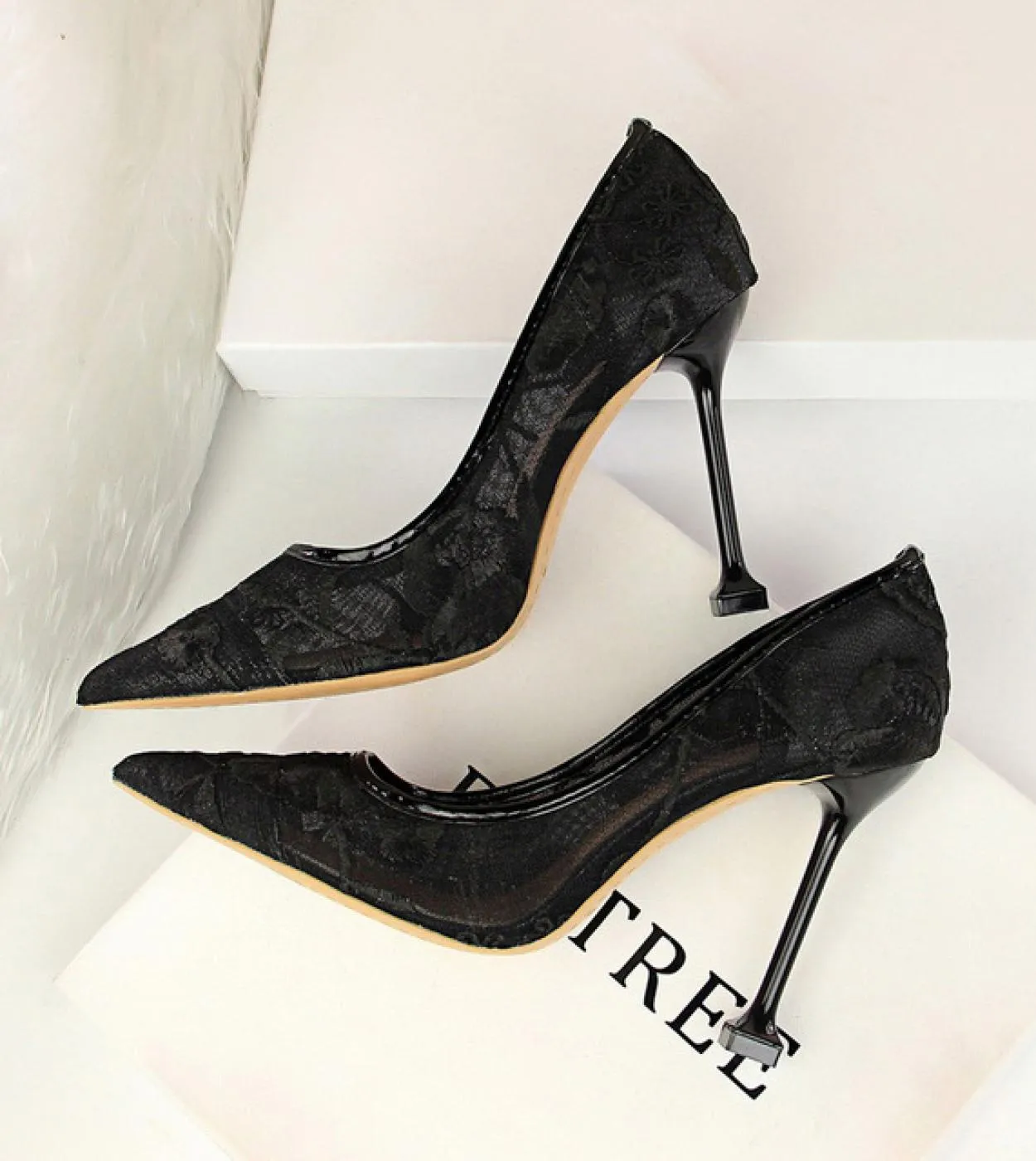 Scarpe con tacco alto blu donna 2022 Scarpe da donna con tacco alto 10cm Scarpe da sposa con tacco