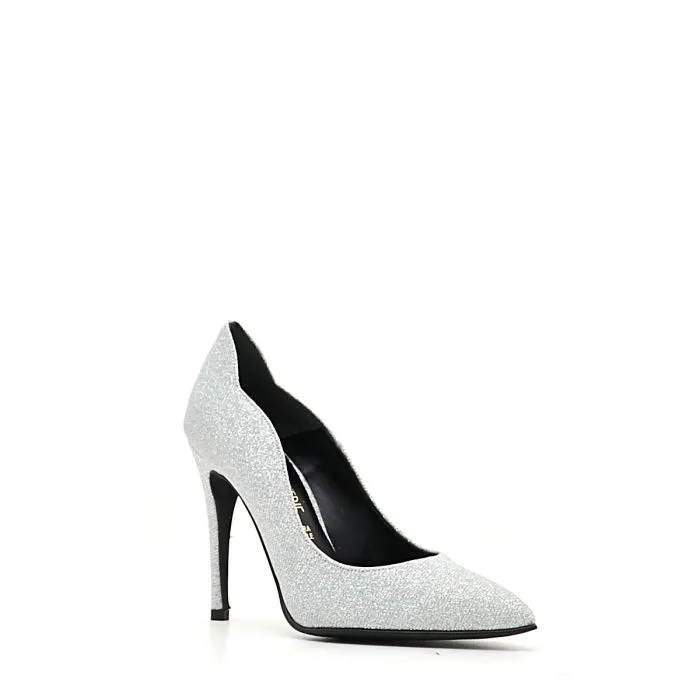 SCARPE CON TACCO ARGENTO