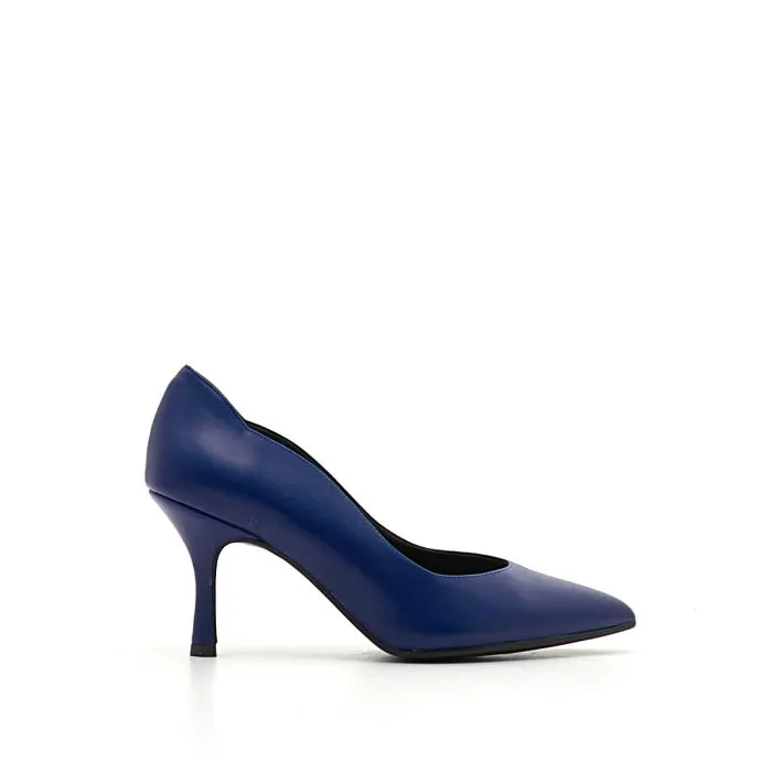 SCARPE CON TACCO BLU
