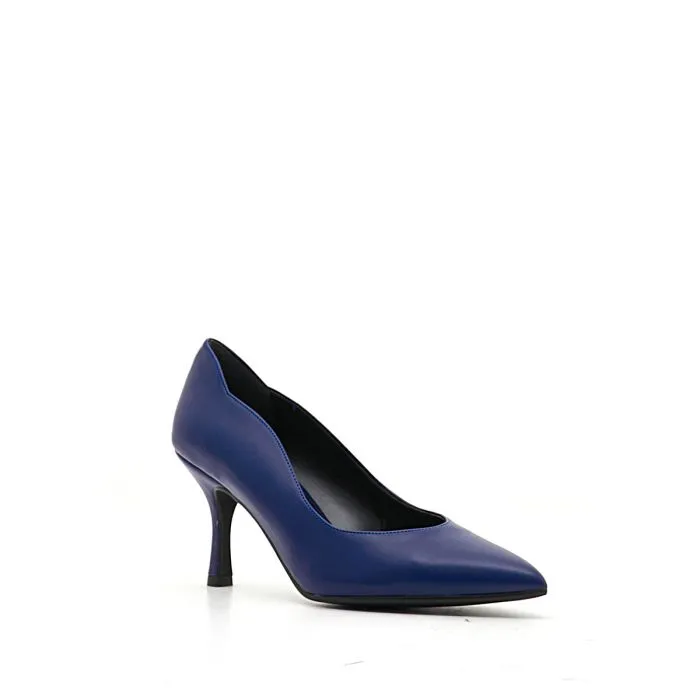 SCARPE CON TACCO BLU