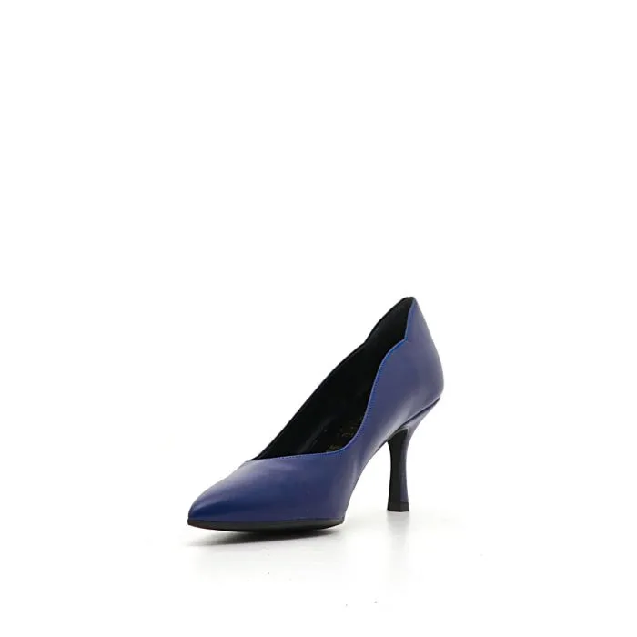 SCARPE CON TACCO BLU