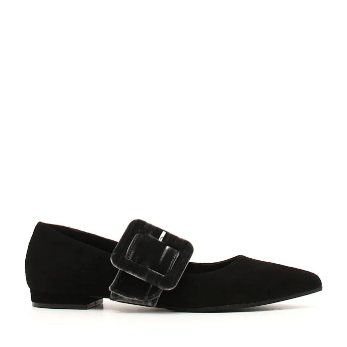 SCARPE CON TACCO IN CAMOSCIO