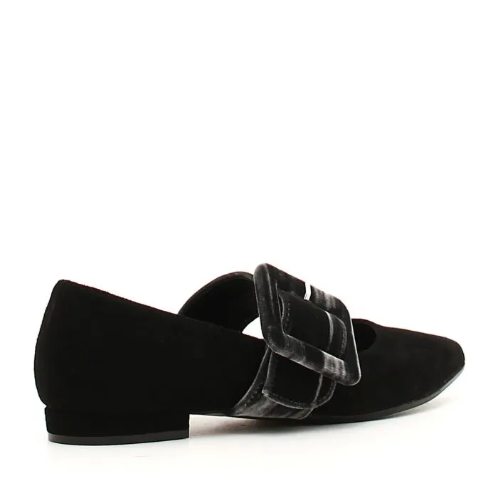 SCARPE CON TACCO IN CAMOSCIO