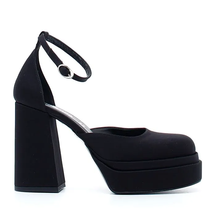SCARPE CON TACCO IN RASO