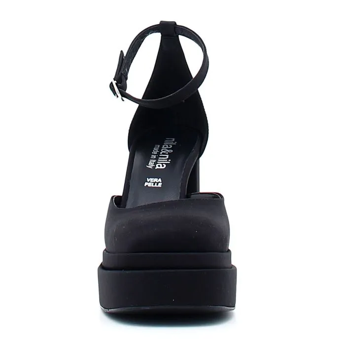 SCARPE CON TACCO IN RASO