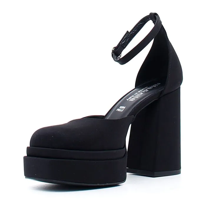 SCARPE CON TACCO IN RASO