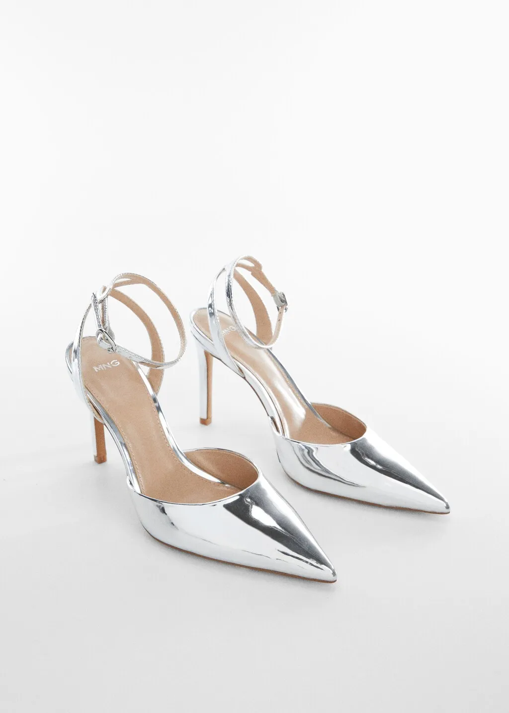 Scarpe con tacco metallizzate