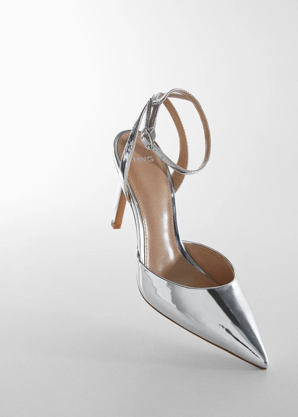 Scarpe con tacco metallizzate