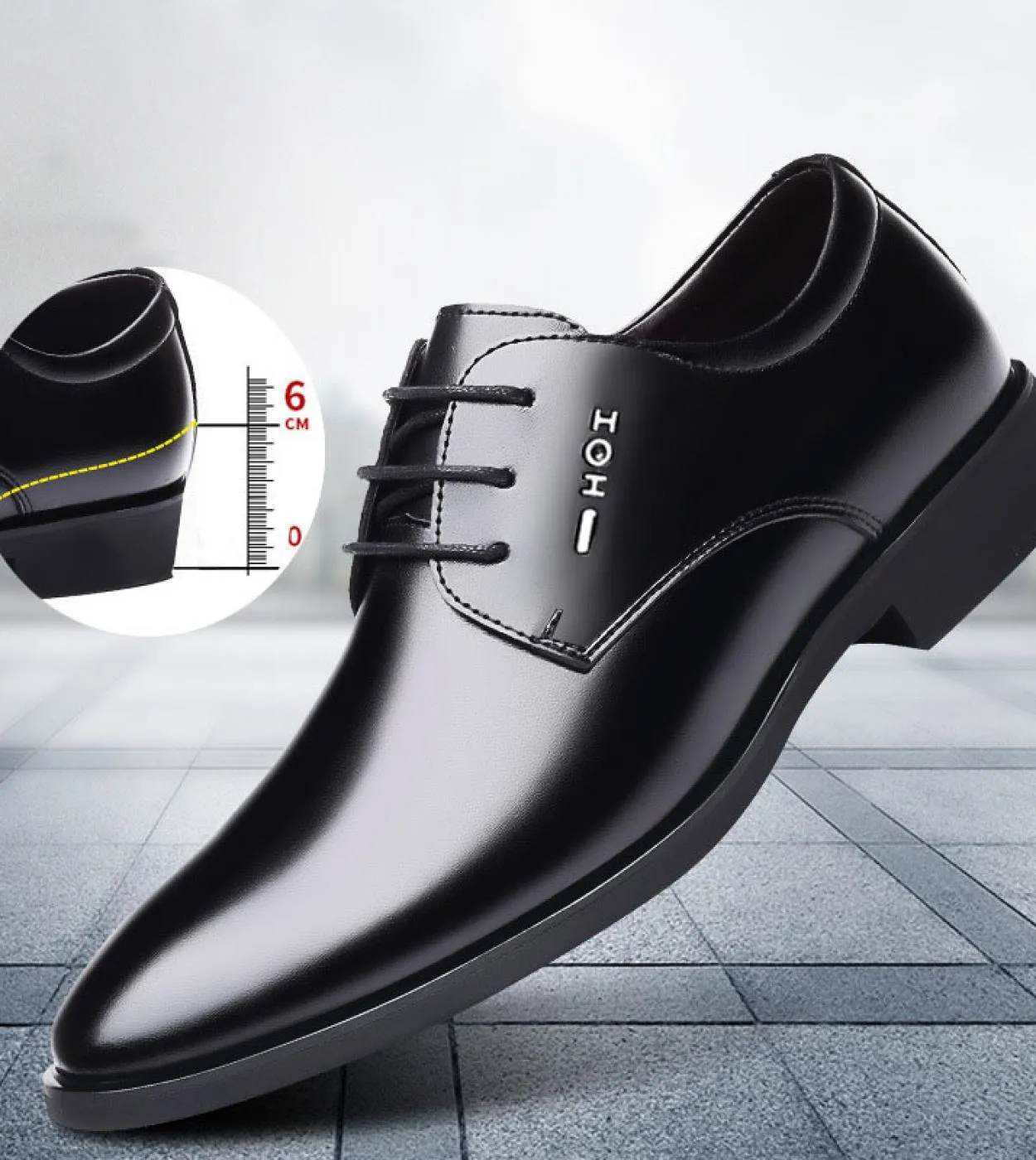 Scarpe con tacco nascosto da uomo Scarpe con tacco nascosto Scarpe da uomo con tacco interno con tacco da uomo