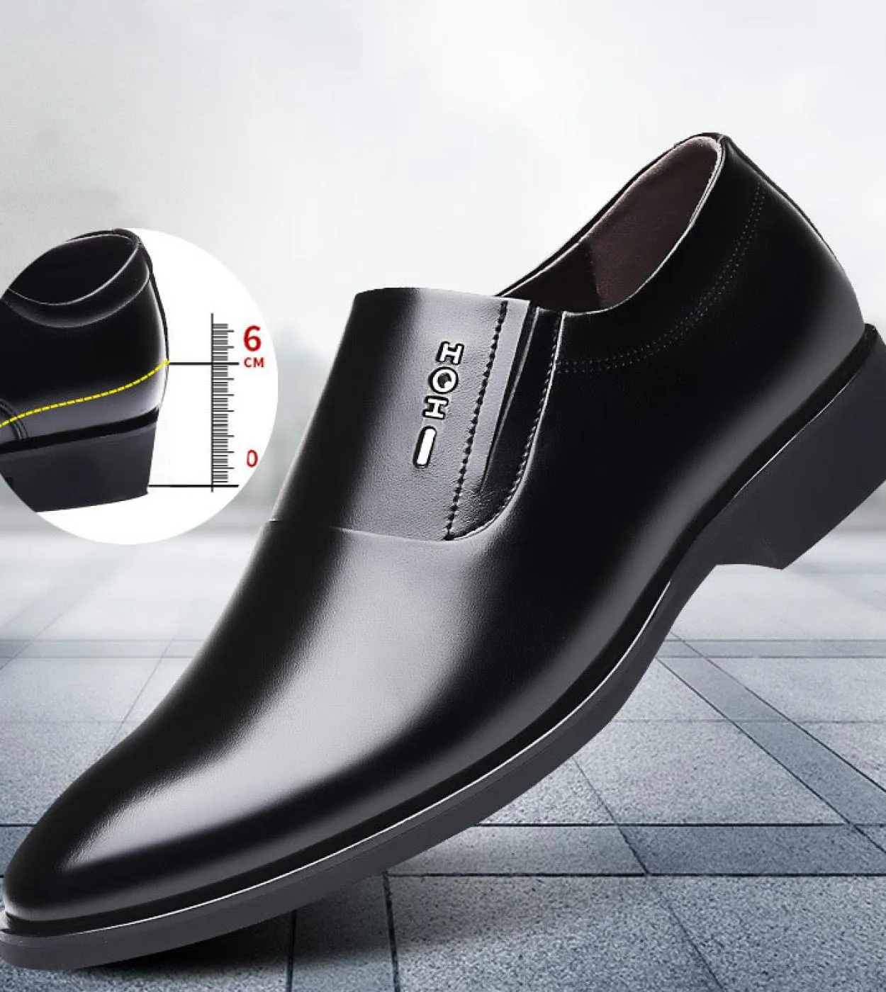 Scarpe con tacco nascosto da uomo Scarpe con tacco nascosto Scarpe da uomo con tacco interno con tacco da uomo