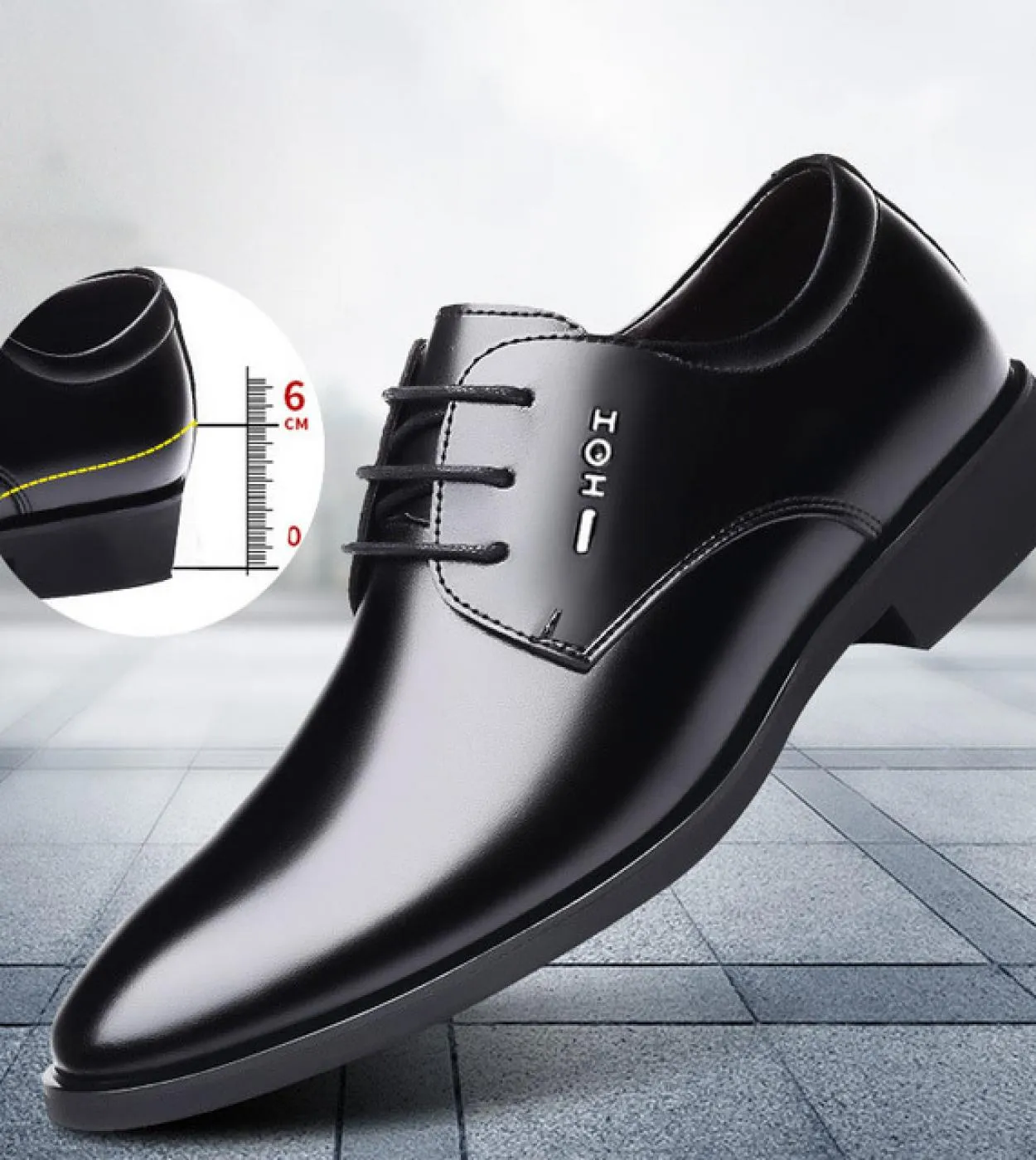 Scarpe con tacco nascosto da uomo Scarpe con tacco nascosto Scarpe da uomo con tacco interno con tacco da uomo