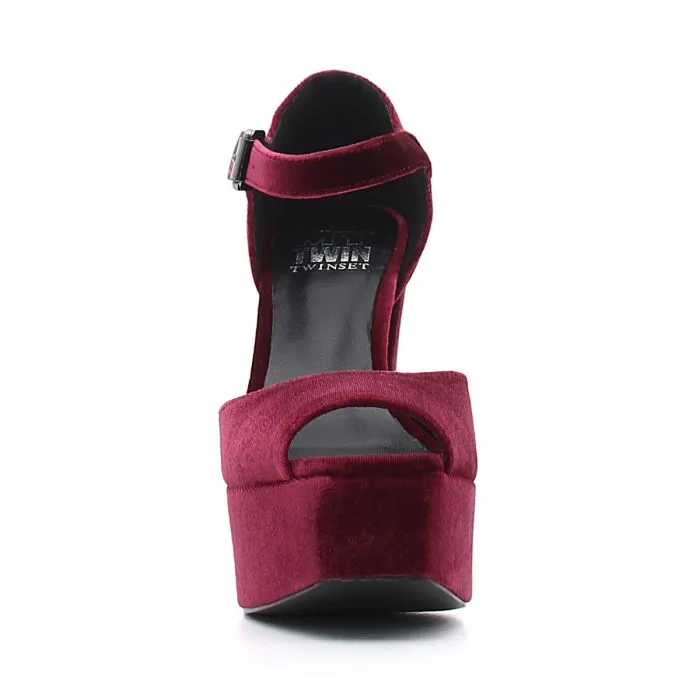 SCARPE CON TACCO RUBINO