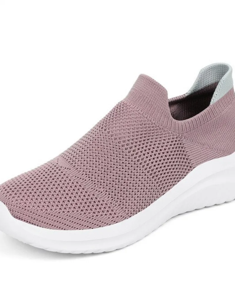Scarpe da ginnastica comode da uomo in rete Traspiranti Flats Walking Slip On Mocassini Mocassini Casual Vulcanize Plus Size Wed