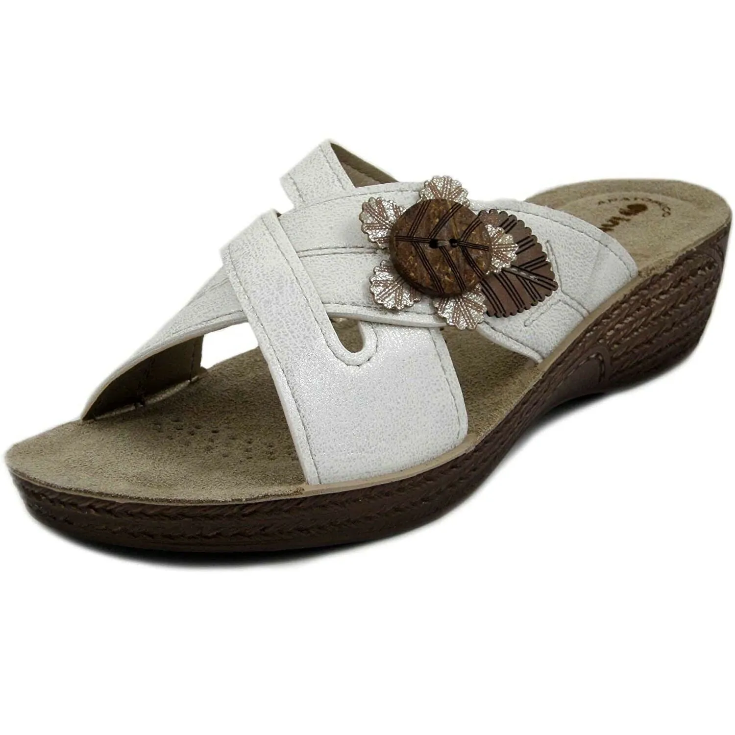 Scarpe donna Inblu - Art. GL30 ciabatta  incrocio avanti bianco in pelle
