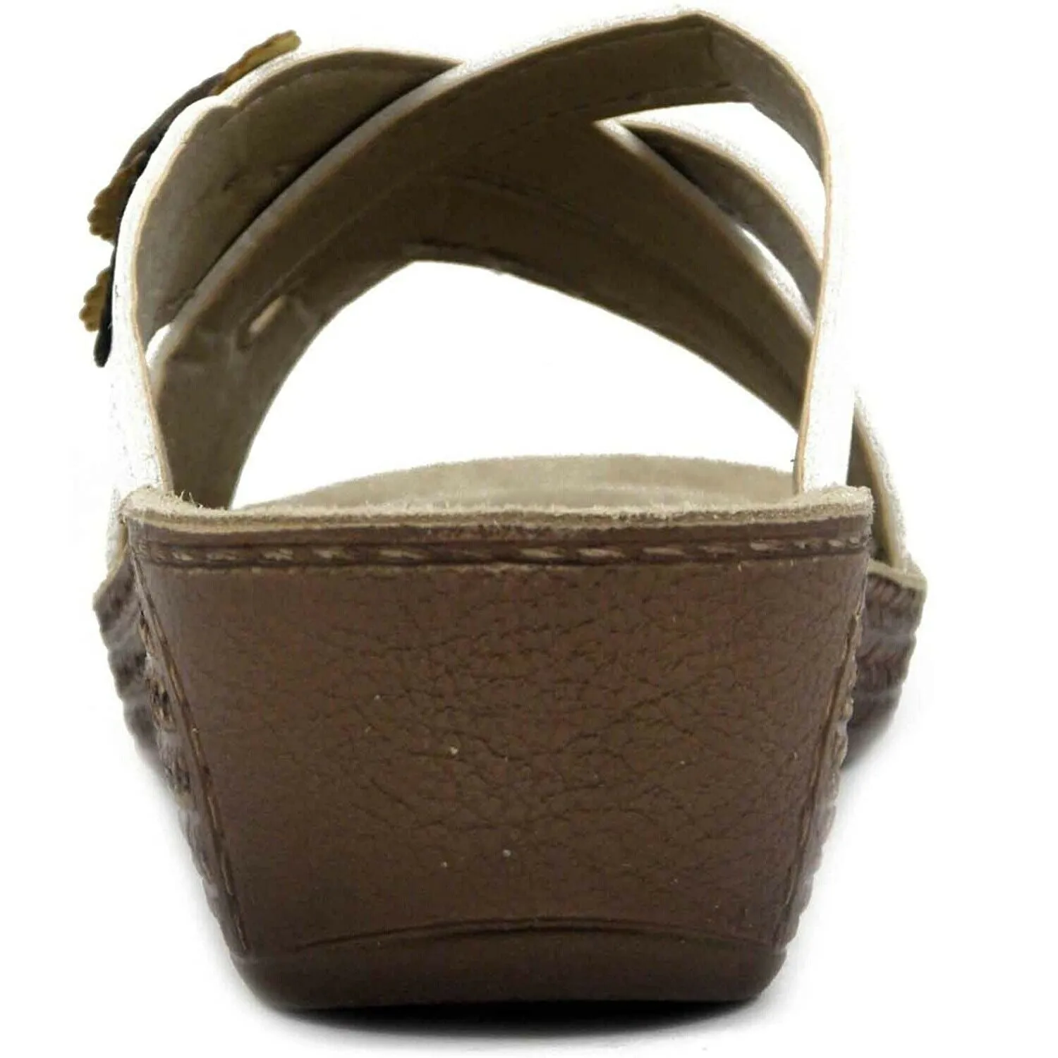 Scarpe donna Inblu - Art. GL30 ciabatta  incrocio avanti bianco in pelle
