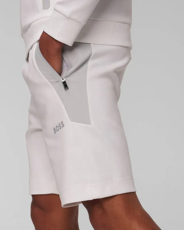 Shorts bianchi da tuta da uomo Hugo Boss Headlo