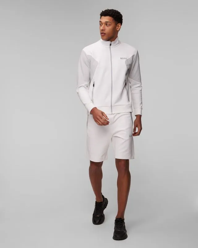 Shorts bianchi da tuta da uomo Hugo Boss Headlo