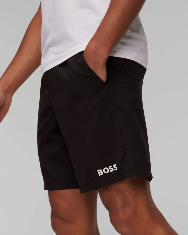Shorts neri da uomo Hugo Boss S_Set
