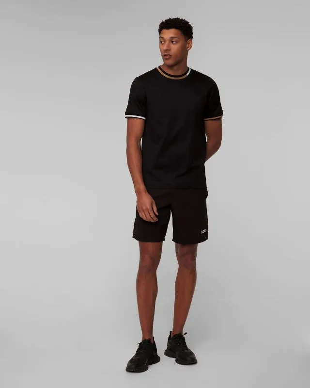 Shorts neri da uomo Hugo Boss x Matteo Berrettini S_Tiebreak
