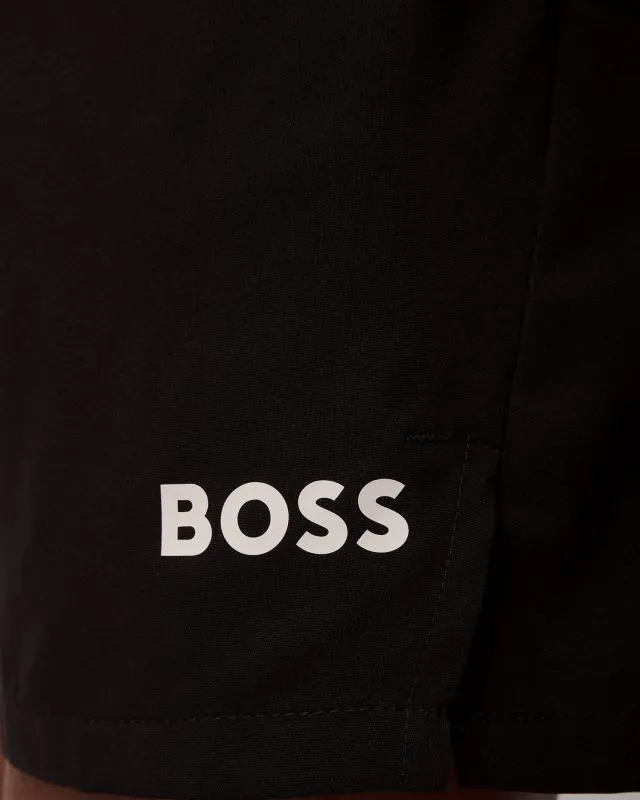 Shorts neri da uomo Hugo Boss x Matteo Berrettini S_Tiebreak