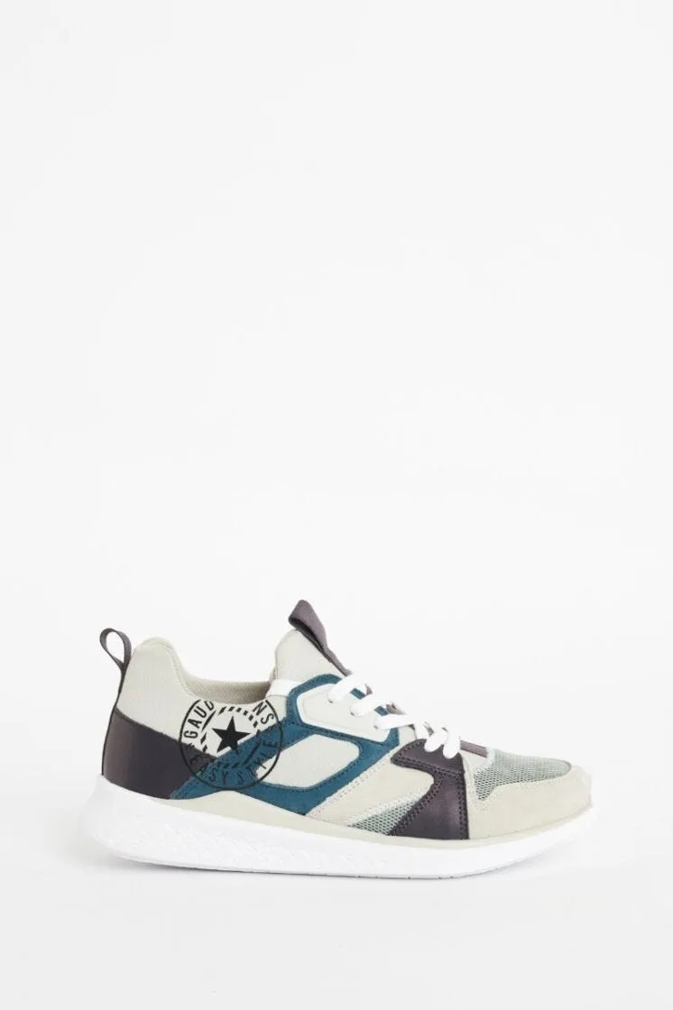 Sneaker in mix materiale